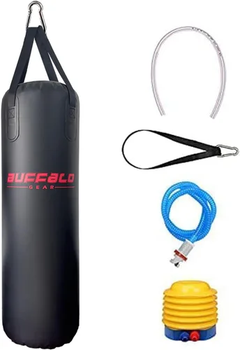 Miniatura 7 de Buffalo Gear Saco de boxeo de agua pesada, 225 libras, 165 libras, 86 libras, saco de boxeo ajustable para kickboxing, boxeo, gimnasio