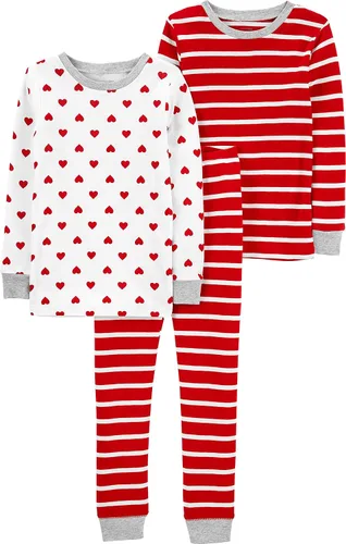 Miniatura 24 de Simple Joys by Carter's Conjunto de pijama de algodón ajustado de 3 piezas para bebé