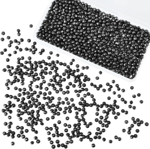 Miniatura 27 de 800 cuentas redondas de cristal de 0.236/0.396/0.394 pulgadas para joyas de bricolaje, ideales para pulseras, collares, colgantes y proyectos