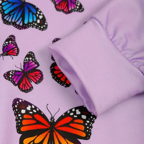 Miniatura 15 de Sudaderas para niñas pequeñas, cuello redondo, sin botones, de manga larga, para invierno, casual, ropa 2T-7T, Dinosaurio