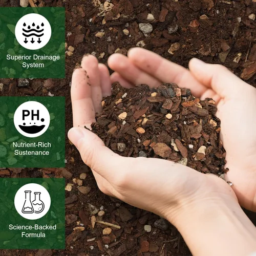 Miniatura 3 de Doter Mezcla de tierra para bonsái premium con aireación y drenaje mejorados, 1 cuarto de galón, tierra para macetas de bonsái de grado profesional