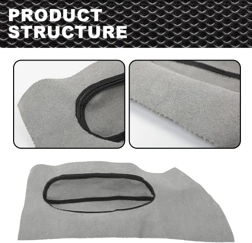 Miniatura 7 de CNNELL Cubierta de cuero para tarjeta de inserción de panel de puerta, compatible con VW Beetle 1998-2010, 2 unidades, color negro
