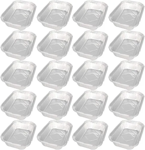 Miniatura 26 de Othmro Recipientes de alimentos de papel de aluminio de 3.2 x 1.5 pulgadas (DiaxH), bandejas desechables para llevar, 100 sartenes redondas de papel