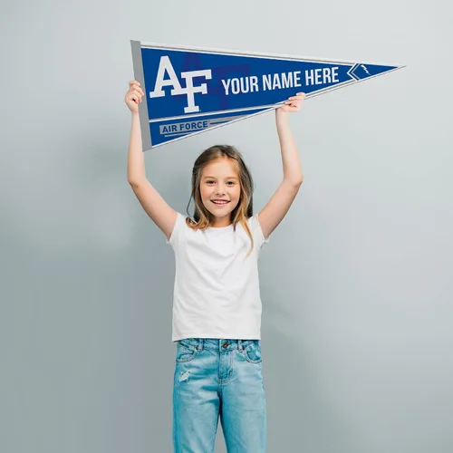 Miniatura 5 de Rico Industries NCAA Air Force Academy Falcons – AF estándar personalizado – Banderín de fieltro suave personalizado de 12 x 30 pulgadas – EZ