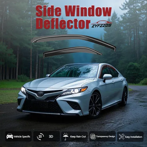 Miniatura 7 de Viseras de ventana, protectores de lluvia, compatibles con Hyundai Tucson 2022, 2023 – Deflectores de ventana lateral, parasoles de ventilación