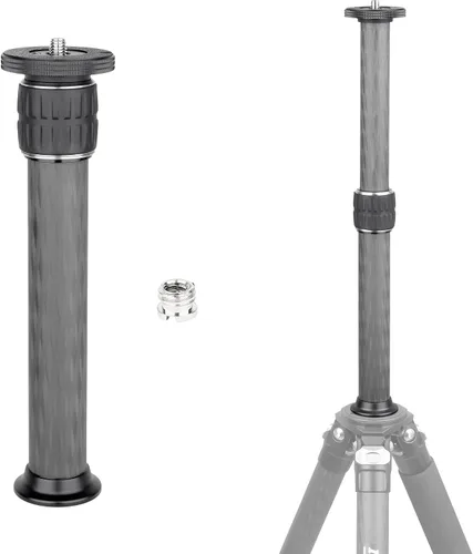 Miniatura 8 de INNOREL ER252C Universal 10 capas de fibra de carbono trípode centro columna extensión trípode dos secciones media columna poste para trípode