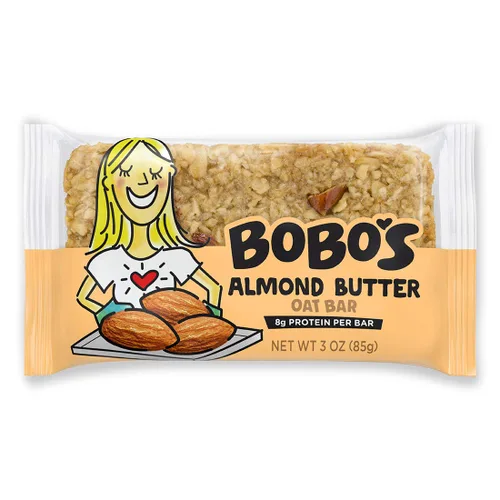 Barras de avena naturales Bobos, libres de gluten, 3 onzas, paquete de 12