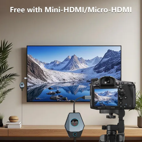Miniatura 9 de Kit de transmisor USB C inalámbrico y receptor HDMI, extensor inalámbrico USB-C a HDMI, portátil 4K 1080P Full HD 2.4/5G 328 pies para transmisión