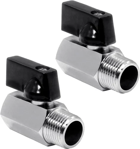 Miniatura 9 de Beduan Válvula de Bola Mini de Latón de 1/2" NPT Válvula de Cierre Hembra x Macho