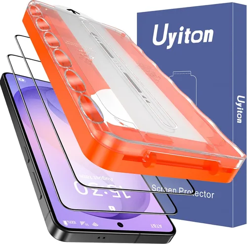 Miniatura 16 de Uyiton UnBreak-Glass - Protector de pantalla de privacidad para Samsung Galaxy S25 Ultra, soporte ultrasónico de huellas dactilares, marco de Negro