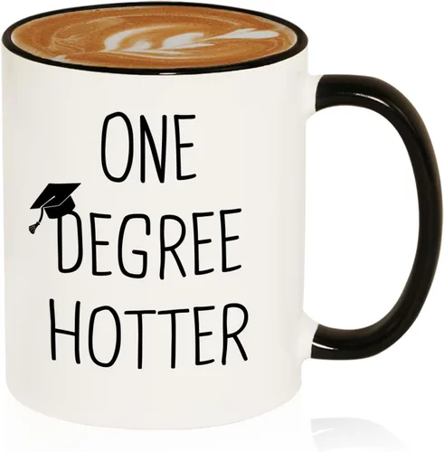 Miniatura 9 de Regalos de graduación para ella, él, taza de cerámica de 11 oz para un grado más caliente - 2026 divertida universidad, maestría, doctorado