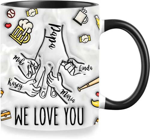 Miniatura 5 de Se envía al día siguiente, tazas personalizadas de Navidad para mejores amigas, elige 2-6 nombres taza de café de amistad personalizada para mejor