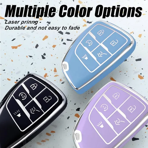 Miniatura 3 de Funda para llavero Montague para Chevy, funda de TPU suave para Silverado Tahoe Equinox Traverse Suburban GMC Yukon Denali Terrain, para llave Blanco