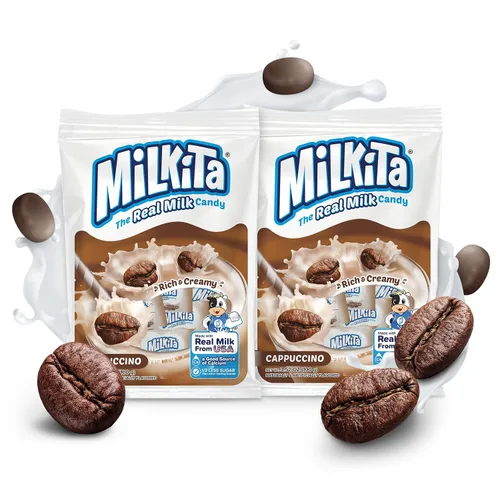 Miniatura 34 de Milkita Bites - Caramelos de leche – Dulces saludables bajos en azúcar con leche real para niños y adultos – Tamaño de bocado, caramelo sin gluten