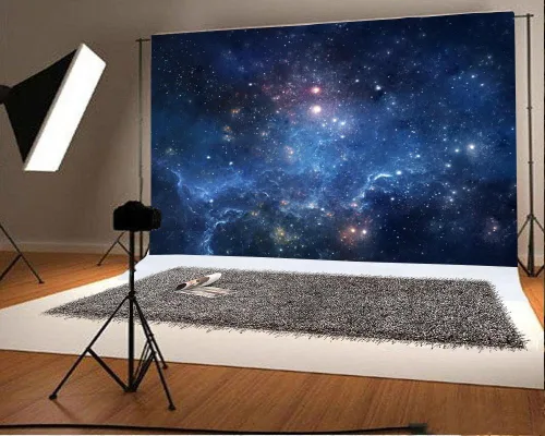 Miniatura 2 de AOFOTO Telón de fondo de nebulosa fantástica de 5 x 3 pies, cielo estrellado aeroespacial, fotografía, universo, galaxia, cosmos, espacio exterior