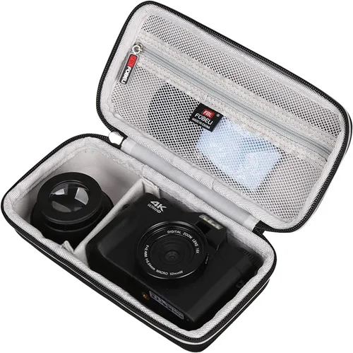 Miniatura 2 de FBLFOBELI Funda para cámara digital 4K para cámara digital Femivo/VETEK/IWEUKJLO/VJIANGER/WIKICO/OIEXI/Duluvulu/TEBNGIHNM/zheozeig/Oiadek 4K