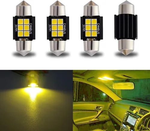 Miniatura 25 de iBrightstar DE3175 DE3021 Festoon de 9-30 V - Focos LED de 1.25 pulgadas (31 mm) extremadamente brillantes y sin errores para luces
