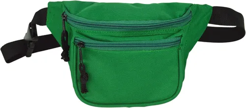 Miniatura 2 de DALIX Cangurera de 3 bolsillos Corrector de bolsa de dinero (verde)