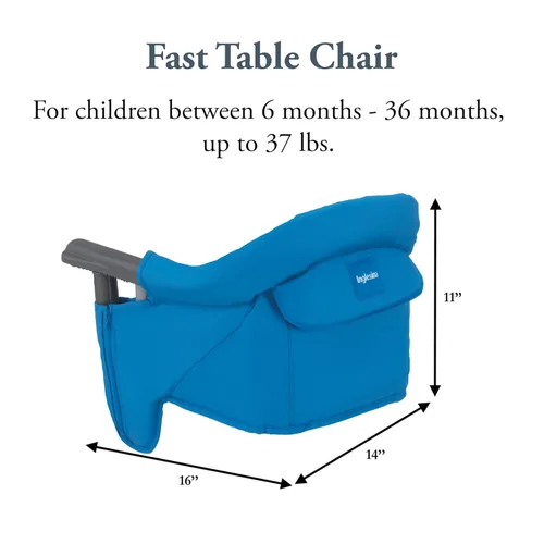 Miniatura 67 de Inglesina Silla de Mesa Rápida, Negro - Silla Alta Portátil para Bebés - para Bebés y Niños Pequeños hasta 37 libras - Diseño Plegable - Se Adapta a