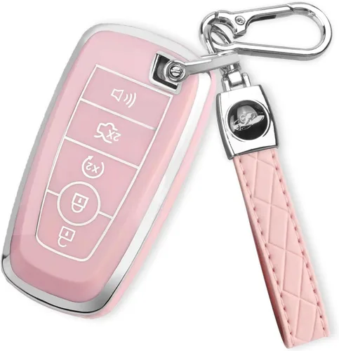 Miniatura 11 de MILD EAST para Ford Funda para llavero Llaveros para Ford Explorer Fusion Escape Edge Expedition F150 Maverick Mustang, Pequeño