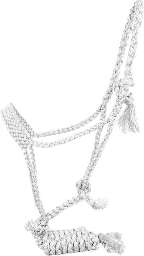 Miniatura 7 de Showman Cinta de nailon tejido halter con correa extraíble de 8 pies
