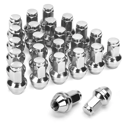 Dynofit Tuercas de llanta OEM de 14 x 2 para F150 2000-2014, tuercas sintonizadoras de acero de fábrica de una sola pieza compatibles con Ford