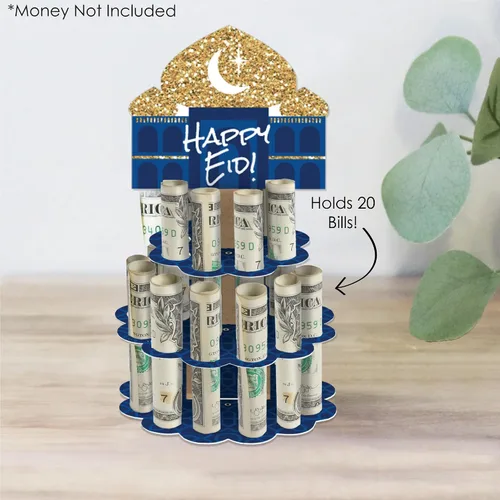 Miniatura 2 de Big Dot of Happiness Ramadán - DIY Eid Mubarak Party Money Holder Gift - Cash Cake