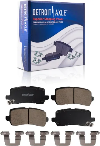 Miniatura 40 de Detroit Axle - Kit de freno delantero para Nissan Sentra 2020-2024 de 11.02 pulgadas, rotores de freno de disco perforados y ranurados, pastillas