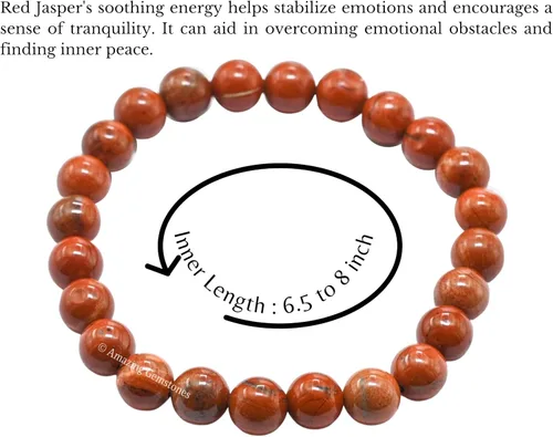 Miniatura 283 de Amazing Gemstone Pulsera de cristal para mujeres y hombres, pulsera de cristal curativo de protección, pulsera elástica con cuentas de piedras