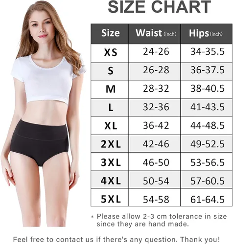 Miniatura 5 de wirarpa - Pantaletas ropa interior modal de bambú ultra suave cintura alta para mujer multipack