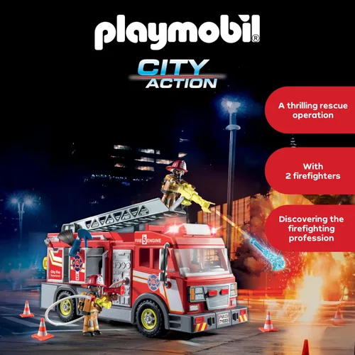 Miniatura 4 de Playmobil Camión de bomberos con accesorios y 2 figuras