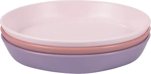 Miniatura 4 de Tiny Twinkle Vajilla - Juego de 3 platos, juego de tazas, platos y cuencos sin BPA para niños y niños pequeños, juego de vajilla de plástico