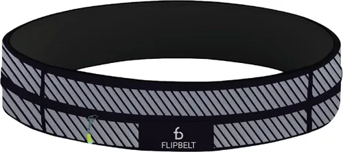 Miniatura 15 de FlipBelt Cinturón para correr con cremallera, riñonera para fitness y correr, empresa estadounidense Negro