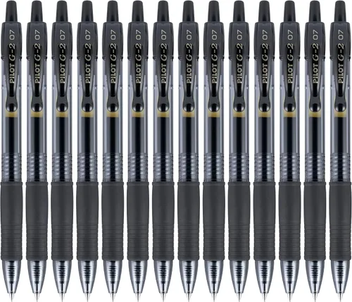 Miniatura 9 de Bolígrafos Pilot G2 Premium de tinta gel, punta fina de 0.7 mm, color azul, punta fina, paquete de 14 - Ideales para la escuela, para llevar un