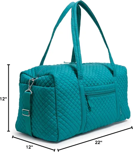 Miniatura 8 de Vera Bradley - Bolsa de viaje grande de algodón para mujer