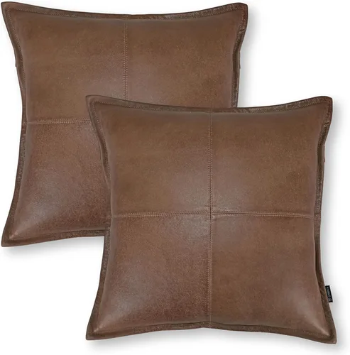 Miniatura 67 de Funda de almohada de piel de cordero – Funda de cojín para sofá, fundas decorativas para sala de estar o dormitorio de 20 x 20 pulgadas – Caja