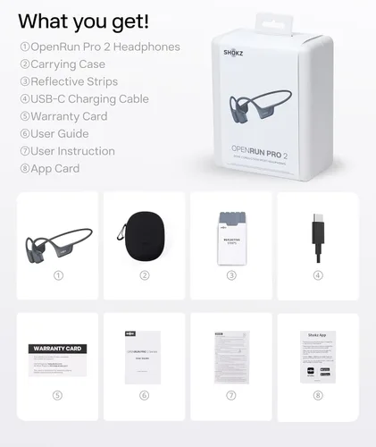 Miniatura 10 de SHOKZ OpenRun Pro 2 - Auriculares de conducción ósea, auriculares deportivos inalámbricos Bluetooth de oreja abierta para correr, entrenamientos