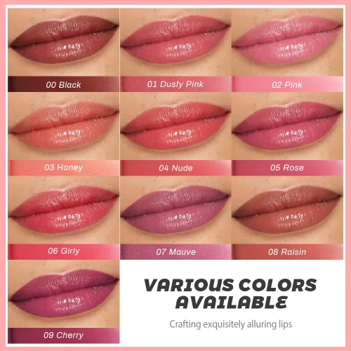 Miniatura 6 de Kaely - 2 piezas de bálsamo labial tintado de miel, lápiz labial de brillo hidratante para labios secos de mujer, maquillaje de mancha de brillo