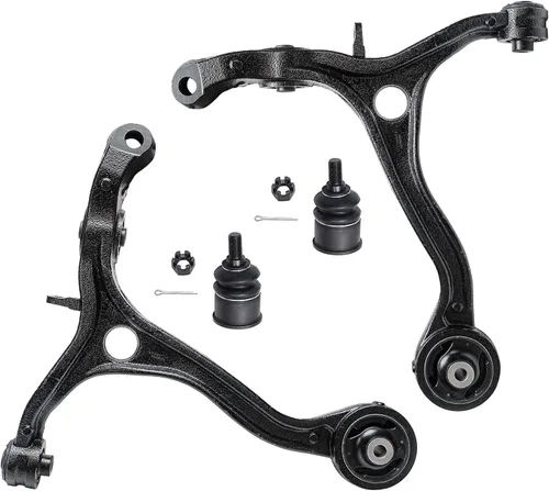 Miniatura 203 de Detroit Axle - Kit de extremo delantero RWD para Chrysler 300 Dodge Charger Challenger 2011-2014, 4 brazos de control inferiores, 2 eslabones