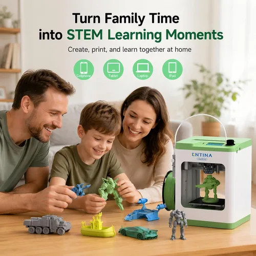Miniatura 9 de Entina TINA2S Impresoras 3D con impresión WiFi en la nube, totalmente montadas con nivelación automática, enorme biblioteca, mini impresora 3D