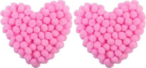 Miniatura 9 de Morfen 150 pompones para manualidades, color marrón claro, bolas de pompón mullido de 1 pulgada para manualidades, proyectos de manualidades