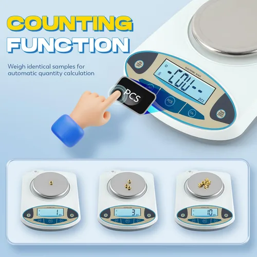 Miniatura 6 de CGOLDENWALL Báscula de laboratorio de alta precisión Balanza electrónica analítica digital Báscula de precisión de laboratorio Báscula de joyería
