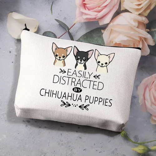 Miniatura 3 de BDPWSS Regalo de Chihuahua para los amantes de Chihuahua, bolsa de maquillaje de Chihuahua, Chihuahua, perro, cachorro, regalo divertido, bolsa