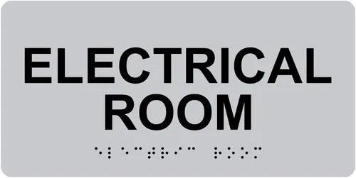 Miniatura 9 de ComplianceSigns. com - Letrero eléctrico para habitación, Braille y letras elevadas que cumplen con la ADA, 8 x 4 pulgadas, acrílico blanco sobre