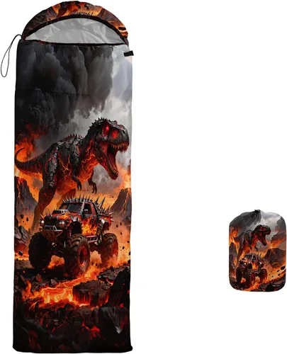 Miniatura 19 de AILONEN Saco de dormir de campamento con escamas de sirena para adultos y adolescentes, ligero y resistente al agua, 3 estaciones, clima cálido
