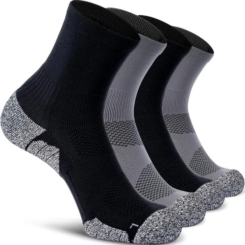 Miniatura 28 de CWVLC Calcetines deportivos de compresión acolchados para hombres y mujeres