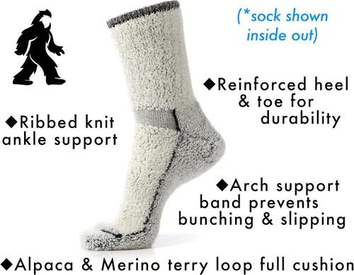 Miniatura 2 de Desert Breeze Distributing Alpaca and Merino Wool Hiking Socks