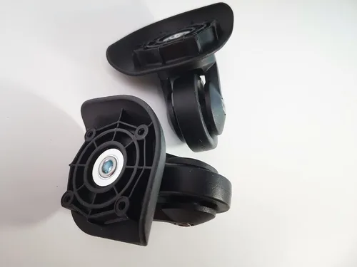 Miniatura 4 de Zoofen Ruedas de equipaje de repuesto para maleta, color negro, ruedas de repuesto para maleta con 4 agujeros para tornillos (Z-293)