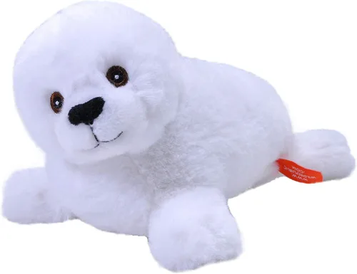 Wild Republic EcoKins Mini Cría de Foca Arpa de Peluche de 20 cm, Regalos Ecológicos para Niños, Peluche, Hecho a Mano con 7 Botellas de Plástico