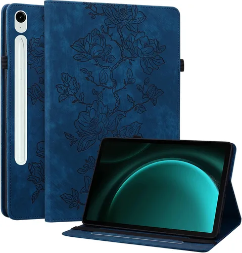Miniatura 12 de Funda para Samsung Galaxy Tab S5e 10.5 2019 Modelo SM-T720/T725/T727, funda delgada de piel sintética con soporte multiángulo y soporte